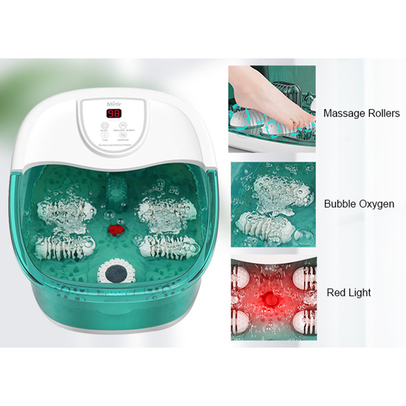 Masajeador de baño tipo spa de 3 pies MM-20A con calor y cuatro rodillos de masaje grandes