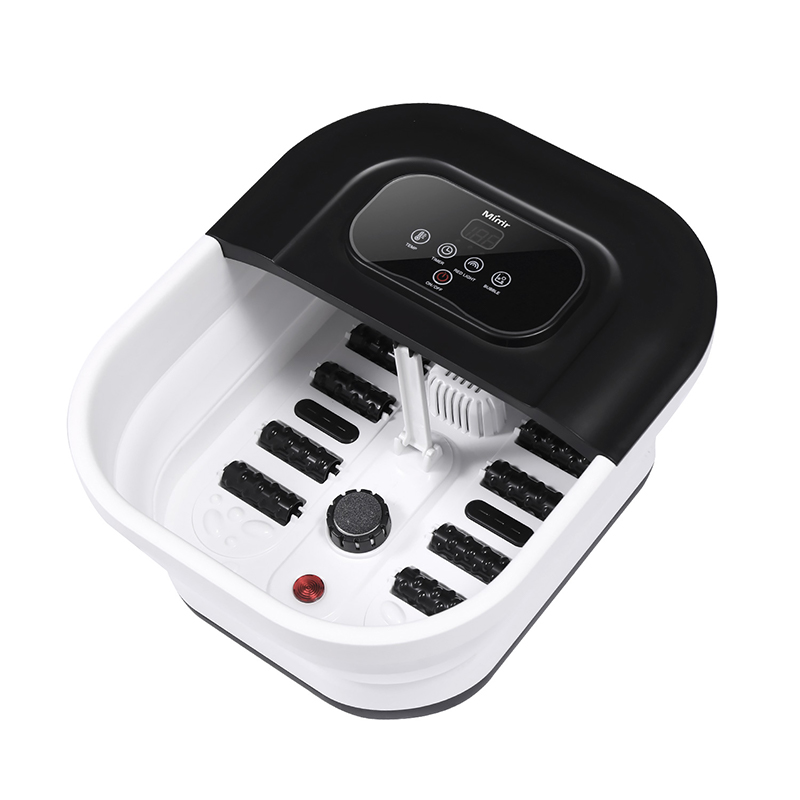 Máquina de spa para pies plegable MZD-22B-2 de 500 W con 8 rodillos de masaje para masaje relajante de pies