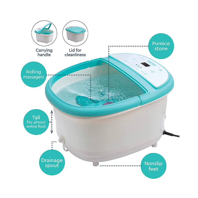 Masajeador automático de baño con spa para pies KY-888 con burbujas de oxígeno