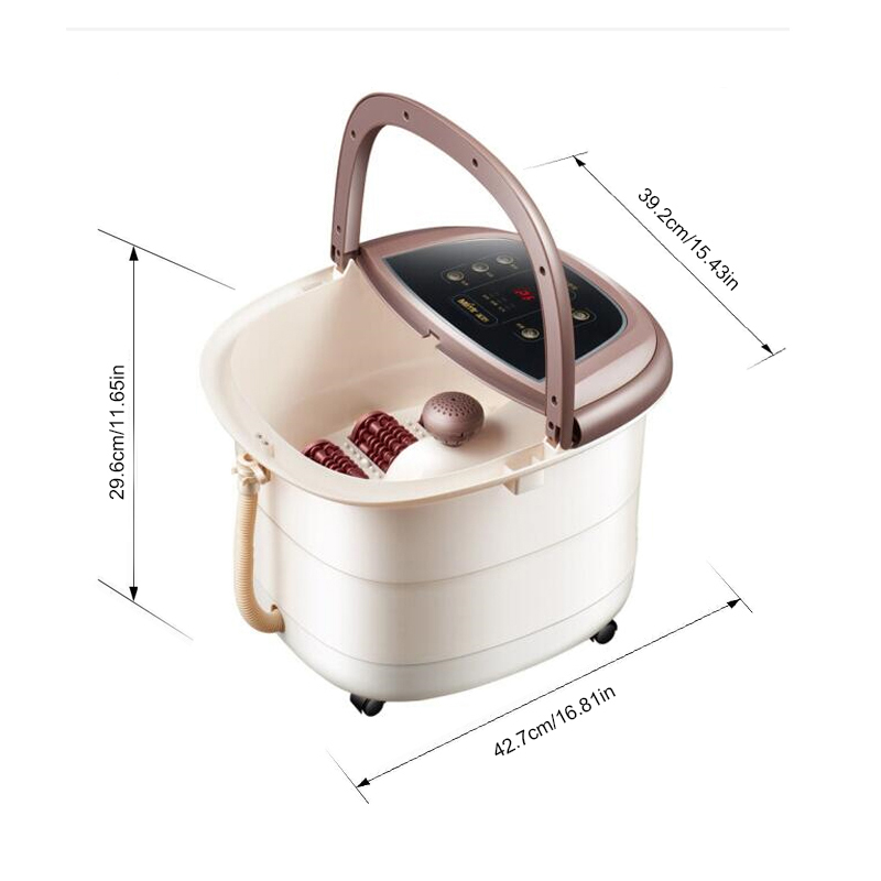 Máquina masajeadora automática de baño con spa para pies JD-618 con rodillos de masaje giratorios